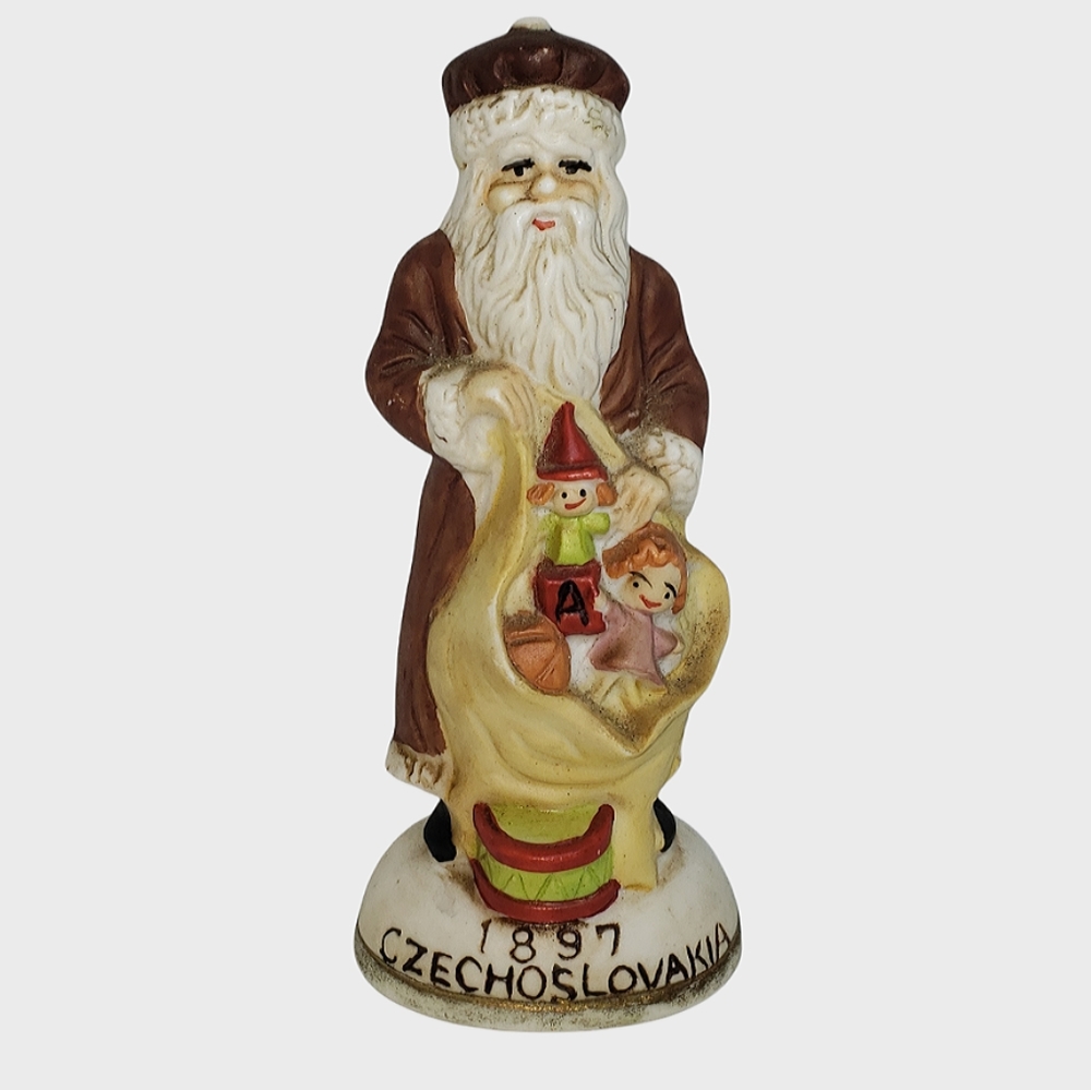 Vintage Santa Claus Czechoslovakia 1897 Christmas Figurine Holiday Decoration